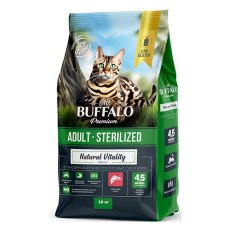 Mr.Buffalo Adult Sterilized / Сухой корм Мистер Бафало для Стерилизованных кошек Лосось