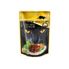 Ночной охотник / Влажный корм Паучи для кошек Курица кусочки в соусе (цена за упаковку)