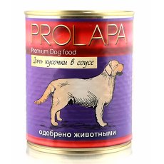 Prolapa Premium / Консервы Пролапа для собак Дичь кусочки в соусе (цена за упаковку)