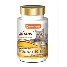 Unitabs Mama+Kitty c B9 / Витаминно-минеральный комплекс Юнитабс для Котят, Беременных и Кормящих кошек