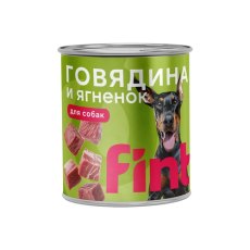 Fint / Консервы Финт для собак крупных пород с Говядиной и ягненком (цена за упаковку)