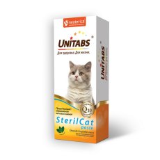 Unitabs SterilCat paste с Q10 / Витаминно-минеральная паста Юнитабс для Стерилизованных кошек и Кастрированных котов