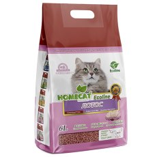 Homecat Ecoline / Комкующийся наполнитель Хоумкэт для кошачьего туалета аромат Лотос