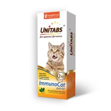 Unitabs ImmunoCat с Q10 paste / Витаминно-минеральная паста Юнитабс для кошек с Таурином