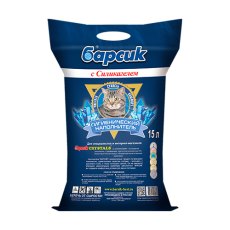 Барсик / Наполнитель для кошачьего туалета "Кристалл" с силикагелем