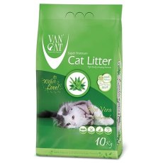Van Cat Aloe Vera / Комкующийся наполнитель Ван Кэт для кошачьих туалетов Без пыли с ароматом Алоэ вера
