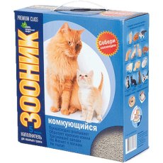 Зооник Premium Class /  Наполнитель для кошачьего туалета Комкующийся