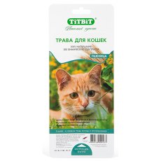 Titbit Лакомый кусочек / Лакомство Титбит для кошек Трава для проращивания Пшеница