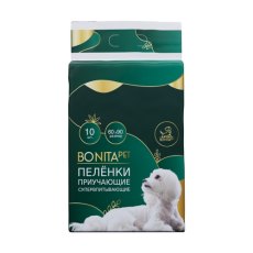 Bonitapet / Пеленки Бонитапет для животных приучающие супервпитывающие 10шт