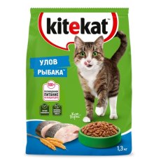 Kitekat Китикет Сухой корм для кошек Улов Рыбака