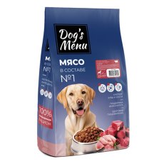 Dogs Menu Large BREED / Сухой корм Догс Меню для собак крупных пород с Говядиной