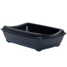 Homecat / Туалет Хоумкэт для кошек с бортиком черный