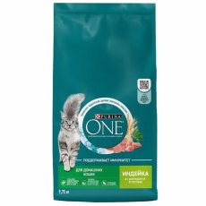 PURINA ONE HOUSECAT / Сухой корм Пурина УАН для взрослых кошек при домашнем образе жизни с индейкой