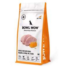 BOWL WOW Adult Large / Сухой корм Боул Вау для взрослых собак Крупных пород Индейка курица рис тыква