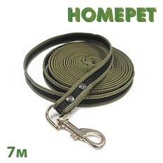 Homepet / Поводок Хоумпет для собак Брезентовый с ручкой и карабином