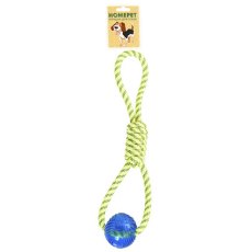 Homepet Seaside TPR / Игрушка Хоумпет для собак Мяч на канате для игры на воде Желто-Синий