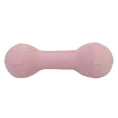 Homepet Foam TPR Puppy / Игрушка Хоумпет для Щенков Гантель розовая