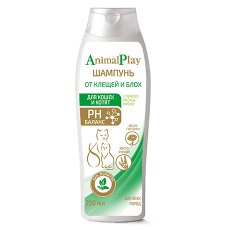 Animal Play / Шампунь Энимал Плей PH Баланс для Котят и кошек репеллентный от Клещей и Блох