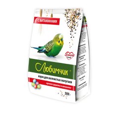Любимчик Корм для волнистых попугаев с Витаминами