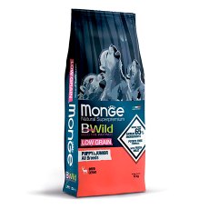 Monge BWild Low Grain Puppy & Junior Deer / Сухой Низкозерновой корм Монж Бивайлд для Щенков всех пород мясо Оленя