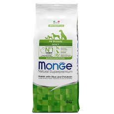 Monge Dog Monoprotein Speciality Adult Rabbit & Rice / Сухой корм Монж для взрослых собак всех пород Кролик с рисом и картофелем