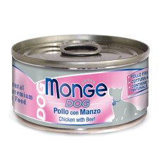 Monge Dog Natural Chicken with Beef / Влажный корм Консервы Монж для собак из Курицы с говядиной (цена за упаковку)