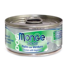 Monge Dog Natural Chicken with Vegetables / Влажный корм Консервы Монж для собак из Курицы с овощами (цена за упаковку)