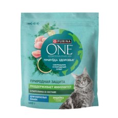 PURINA ONE SUPERFOOD / Сухой корм Пурина УАН для взрослых кошек с индейкой и спирулиной