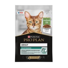 PRO PLAN ADULT / Влажный корм Паучи ПРО ПЛАН для взрослых кошек с ягненком в желе (цена за упаковку)