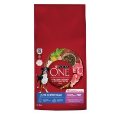 PURINA ONE ADULT / Сухой корм Пурина УАН для взрослых собак средних и крупных пород с ягненком
