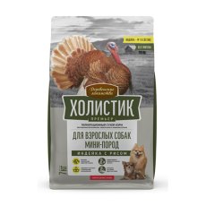 Деревенские лакомства Холистик Премьер / Сухой корм для взрослых собак Мини-пород Индейка с рисом