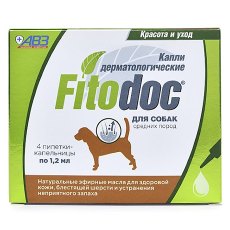 Fitodoc / Капли Фитодок для собак Средних пород Дерматологические