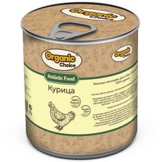 Organic Сhoice / Влажный корм Консервы Органик Чойс для собак 100 % Курица (цена за упаковку)