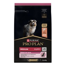 PRO PLAN OPTI DERMA / Сухой корм ПРО ПЛАН для щенков средних пород при чувствительной коже с лососем