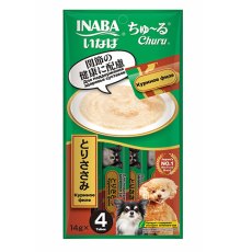 Inaba Churu / Лакомство-пюре Инаба для собак для Здоровья ЖКТ Куриное филе (Китай)