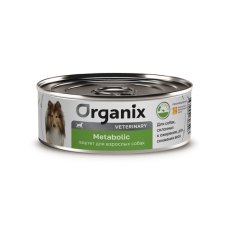 Organix Veterinary Metabolic / Консервы Органикс диетические для взрослых собак для Снижения веса (цена за упаковку)
