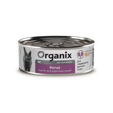 Organix Veterinary Renal / Консервы Органикс диетические для взрослых кошек для Поддержания функции почек (цена за упаковку)