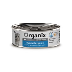 Organix Veterinary Hypoallergenic / Консервы Органикс диетические для взрослых кошек при Пищевой аллергии (цена за упаковку)