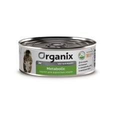 Organix Veterinary Metabolic / Консервы Органикс диетические для взрослых кошек для Снижения веса (цена за упаковку)