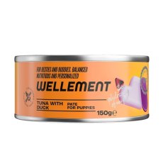 Wellement / Консервы Велемент паштет для щенков Тунец с уткой (цена за упаковку)