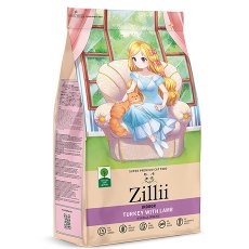 Zillii Indoor Adult Turkey with Lamb / Сухой корм Зилли для взрослых кошек живущих в помещении Индейка с Ягненком