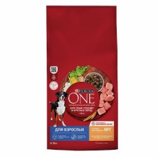 PURINA ONE ADULT / Сухой корм Пурина УАН для взрослых собак средних и крупных пород с курицей