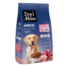 Dogs Menu Junior / Сухой корм Догс Меню для щенков с Индейкой