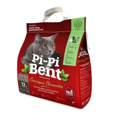 Pi-Pi-Bent Sensation / Наполнитель для кошачьего туалета ПиПиБент Сенсация Свежести Комкующийся