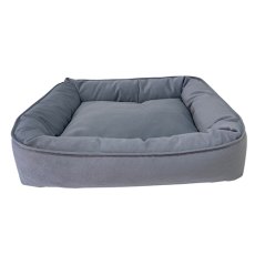Homepet Silver / Лежак Хоумпет для домашних животных Микровелюр Серый