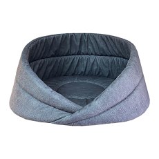 Homepet Релакс Leather №2 / Лежак Хоумпет для домашних животных 55 см х 55 см х 27 см лежак Микровелюр