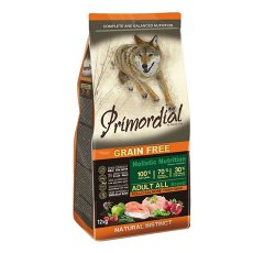Primordial Adult Grain Free Holistic / Сухой корм Примордиал Беззерновой для собак Курица Лосось