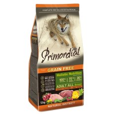 Primordial Adult Grain Free Holistic / Сухой корм Примордиал Беззерновой для собак Оленина Индейка