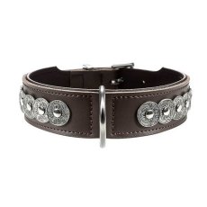 Hunter Basic Rom / Ошейник Хантер для собак натуральная кожа Коричнево-Черный