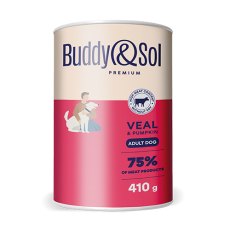 Buddy Sol Premium Adult Veal & Pumpkin / Влажный корм Консервы Бадди Сол для собак всех пород Телятина тыква (цена за упаковку)